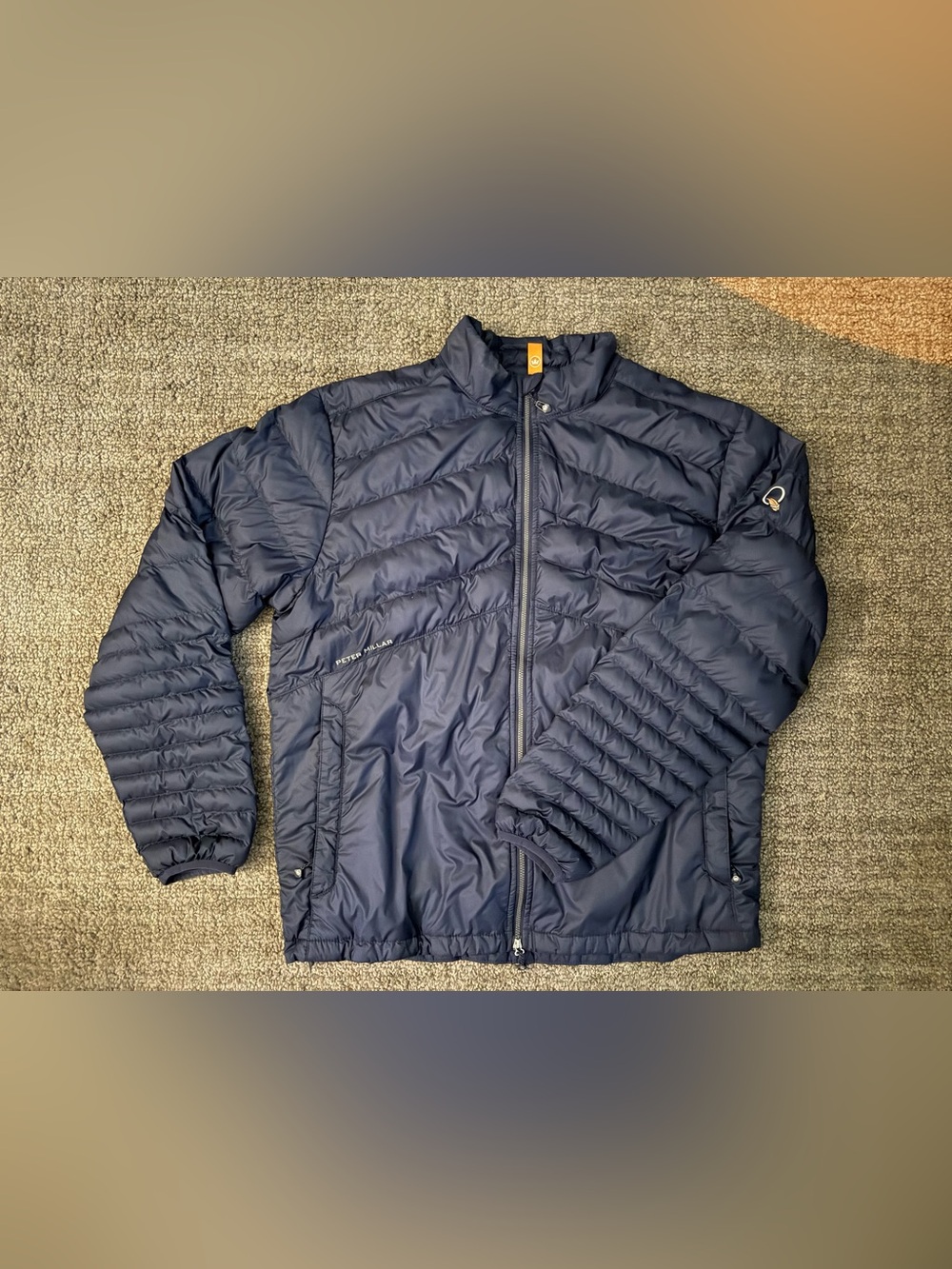 Peter Millar Navy Lightweight Quilted Puffer Jacket